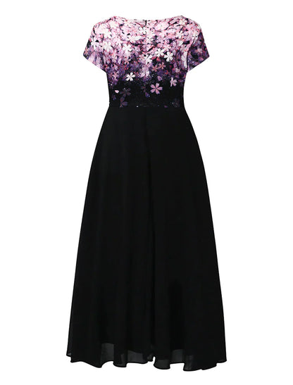 Elegant V-Neck Evening Dress
