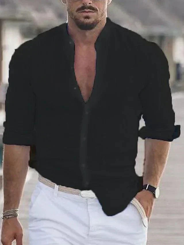 Breathable Summer Mens Casual Shirt