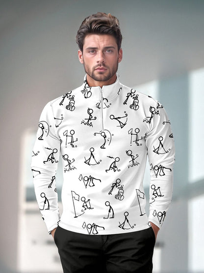 Performance Men's Golf Quarter Zip UPF 50 Shirt - Luxivelle