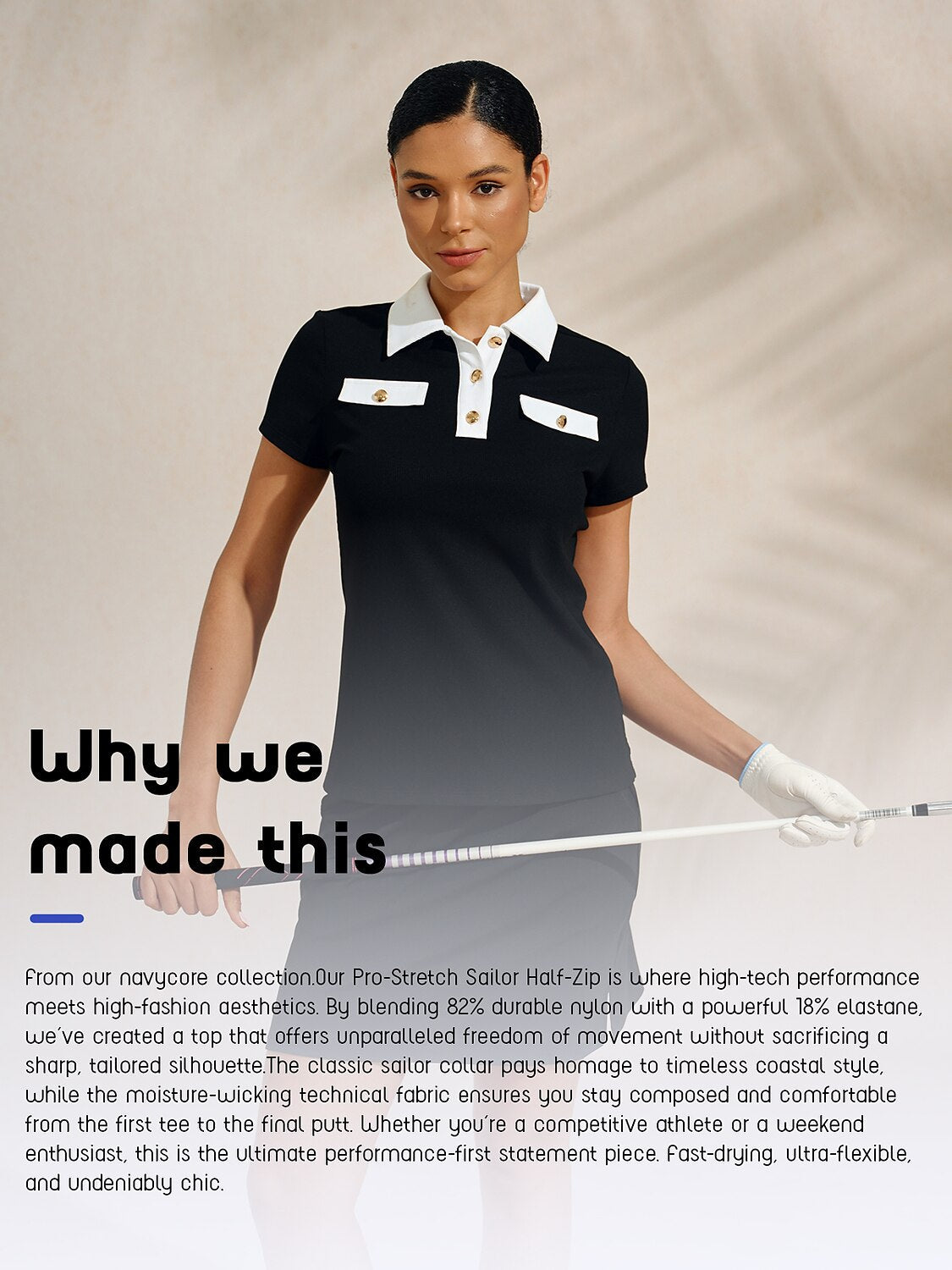 Classic Blue Contrast Golf Polo Shirt