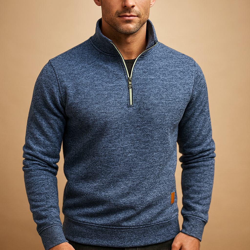 Men's Zip Up Fleece Sweater - Luxivelle