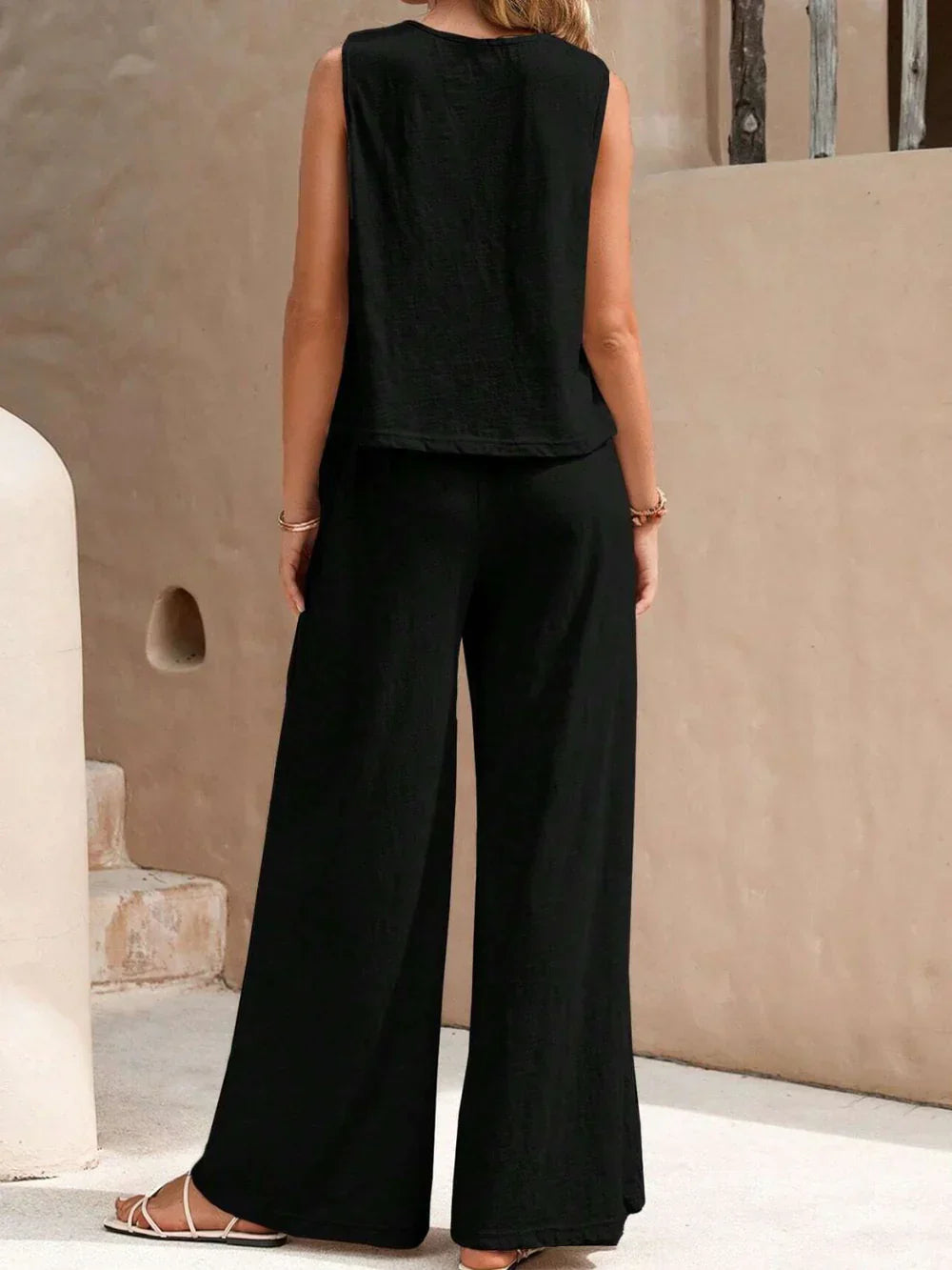 Comfy 2-Piece Wide Leg Sweater Lounge Set