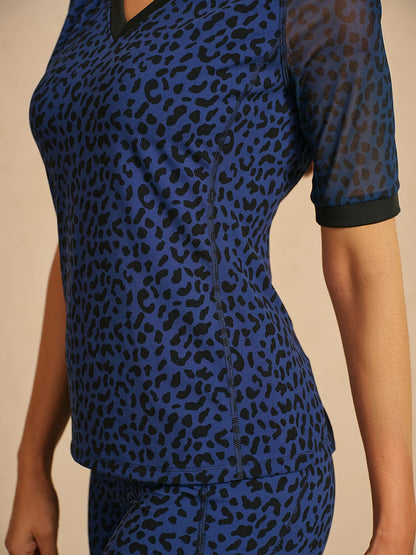 Premium Leopard Breathable Golf Polo Shirt