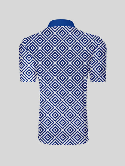 Classic Men's Textured Polo Shirt UPF 50+ Protection